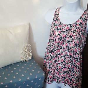 Kirra Floral Racerback Tank XS Like New